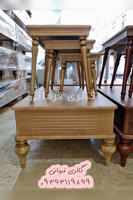 میز جلومبلی + سه عدد عسلی